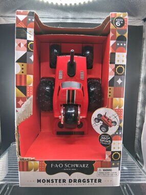 FAO Schwarz Monster Dragster Remote Control Stunt Car Ages 6+